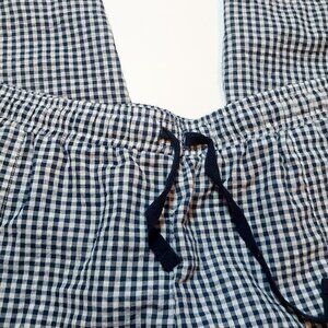 CATHY DANIELS  NAVY & WHITE CHECKED GINGHAM CAPRI SHORTS